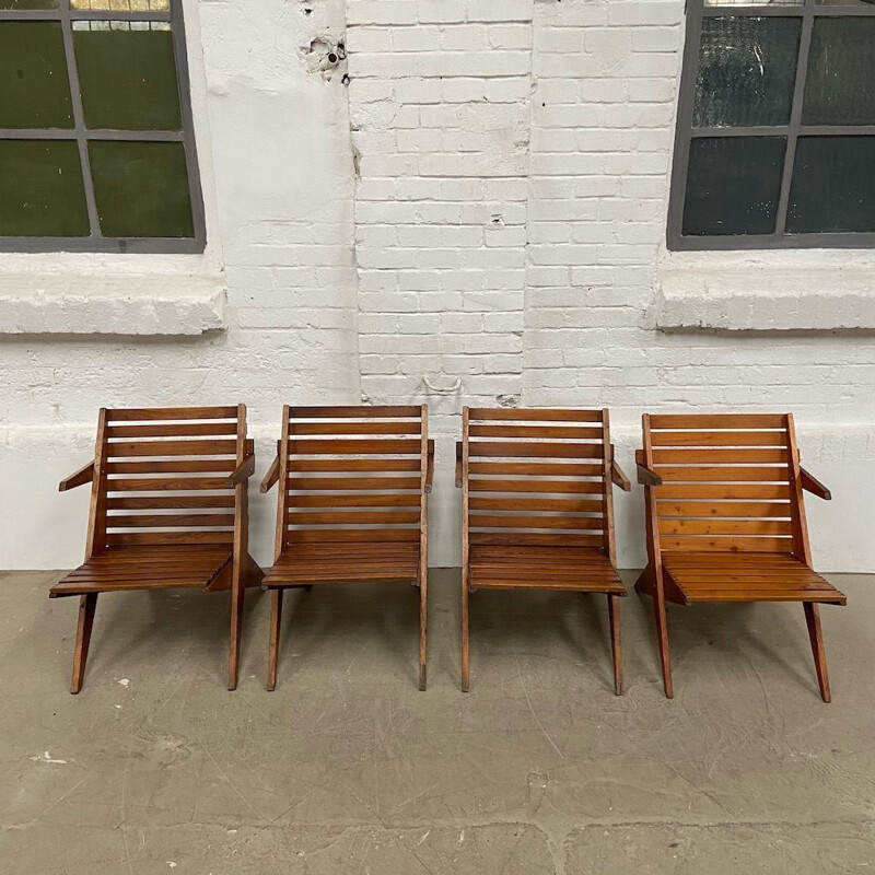 Vintage Folding garden chairs, Czech republic