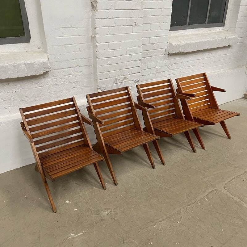 Vintage Folding garden chairs, Czech republic