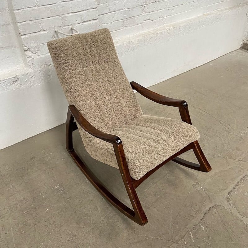 Fauteuil à bascule vintage TON, République tchèque 1970