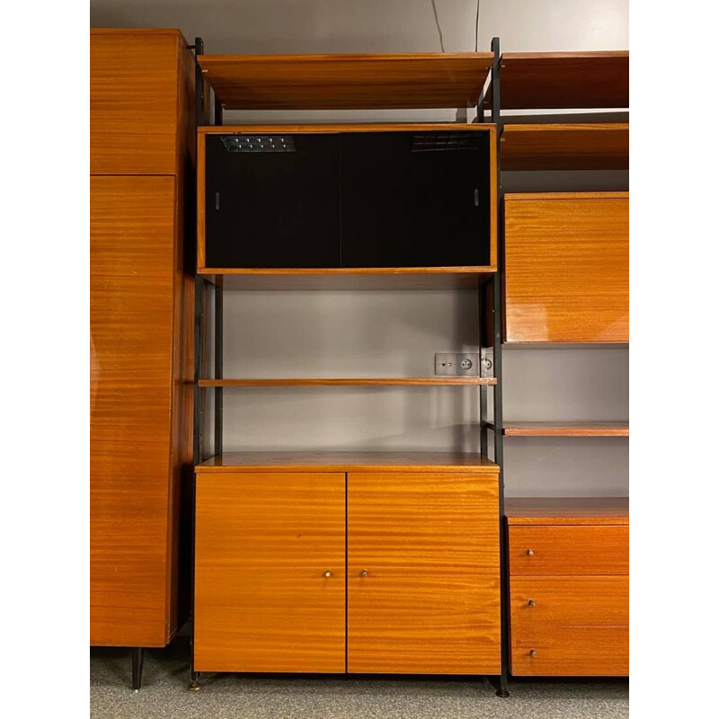 Vintage Modular bookcase with wardrobe 1960s