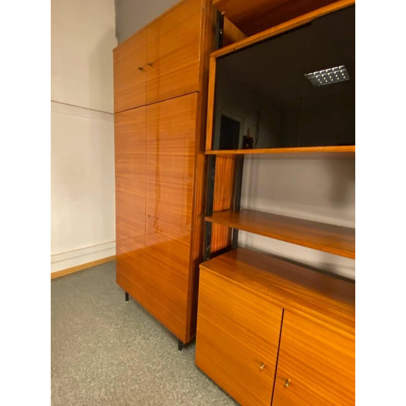 Vintage Modular bookcase with wardrobe 1960s