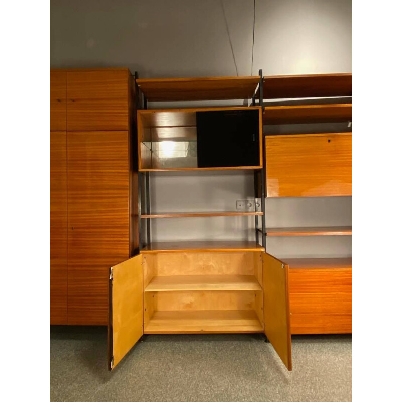 Vintage Modular bookcase with wardrobe 1960s