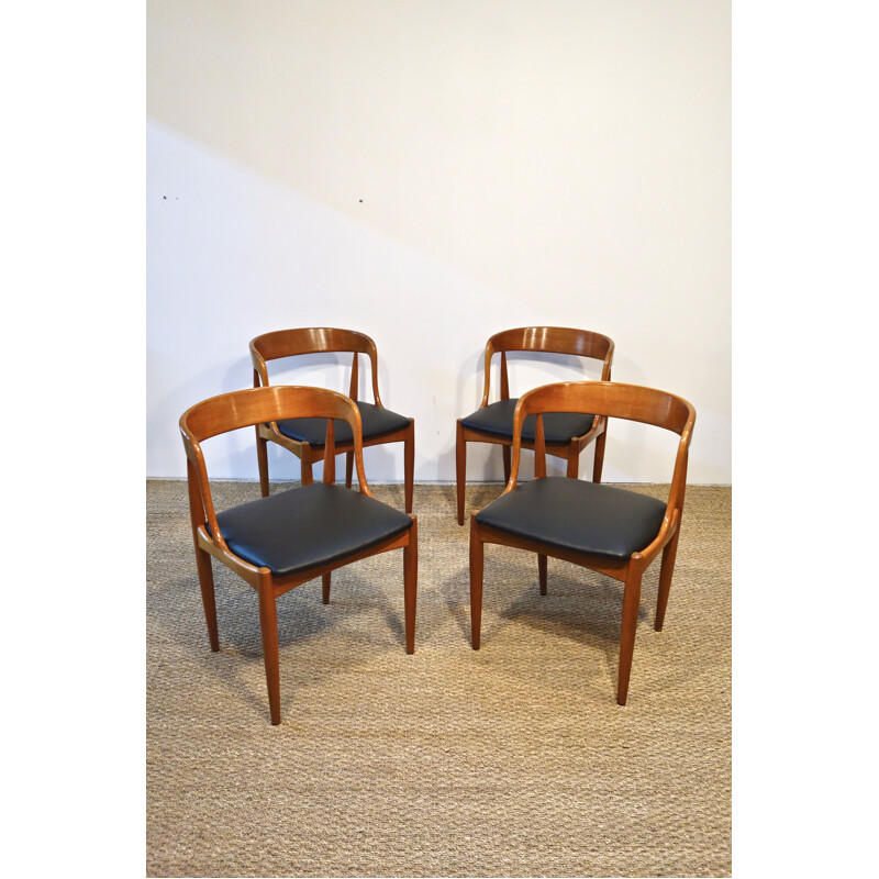 Set of 4 vintage chairs by Johannes Andersen for Uldum Mobelfabrik, Scandinavian 1960s