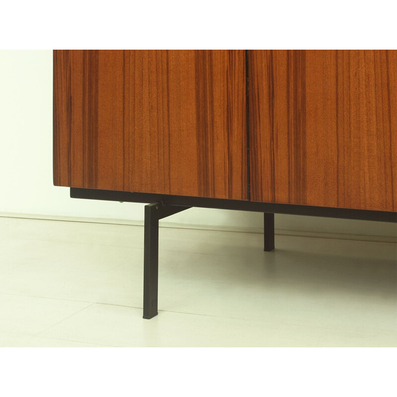 Vintage Teak & Metal Wardrobe Model KU14 by Cees Braakman for UMS Pastoe, Dutch 1950s