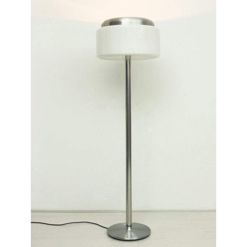 Vintage Chrome & Perpex Floor Lamp, German 1970s