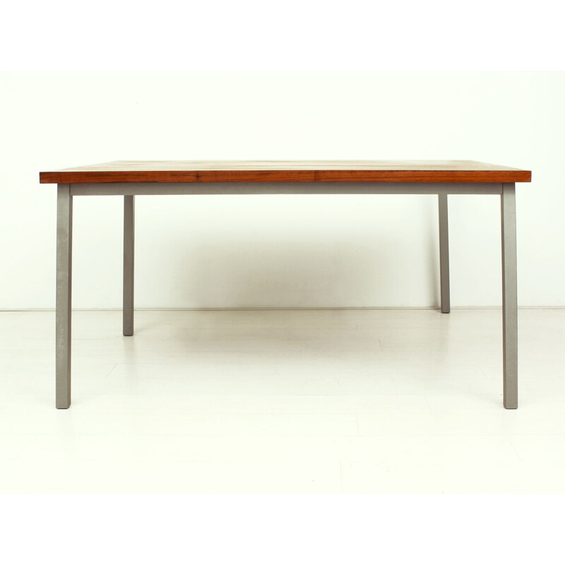 Mesa vintage de nogal de Bisscheroux para Laurens Westhoff y Jadé Interieur Staalwerk, Países Bajos 2003