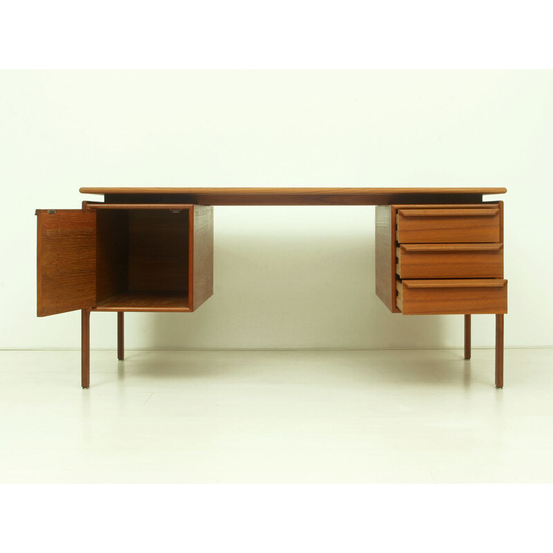 Vintage Teak Desk by G.V. Mobler, Danish 1960s