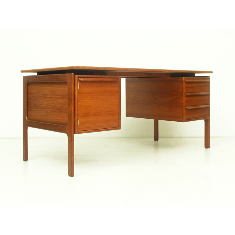 Vintage Teak Desk by G.V. Mobler, Danish 1960s