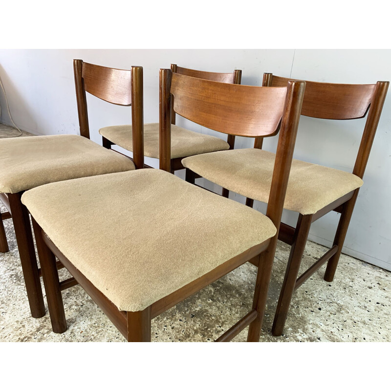 Lot de 4 chaises vintage par White and Newton 1960