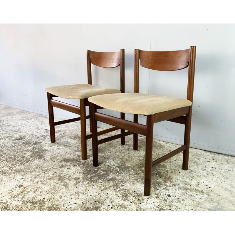 Set of 4 vintage dining chairs by White and Newton 1960s
