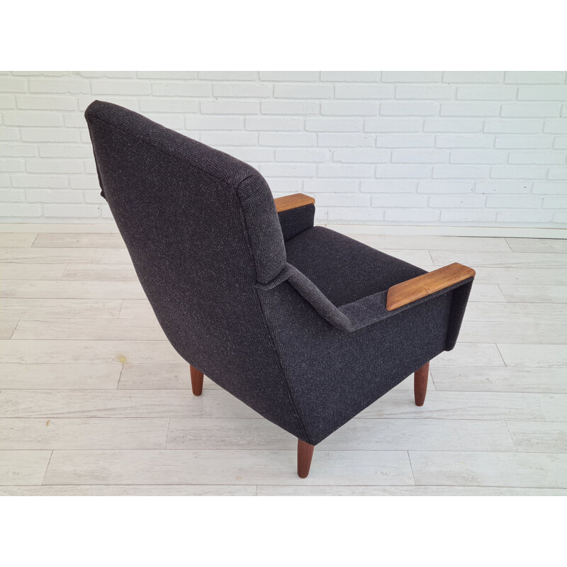 Vintage high-backed armchair, Danish 1970s