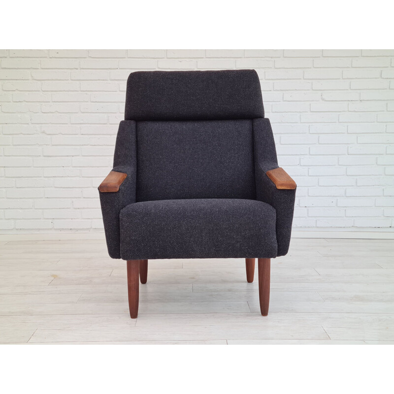 Vintage high-backed armchair, Danish 1970s