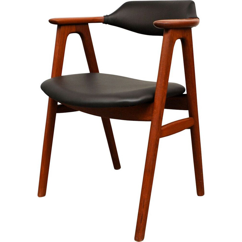 Vintage teak dining chairs by Erik Kirkegaard for Hong Stolefabrik, Danish