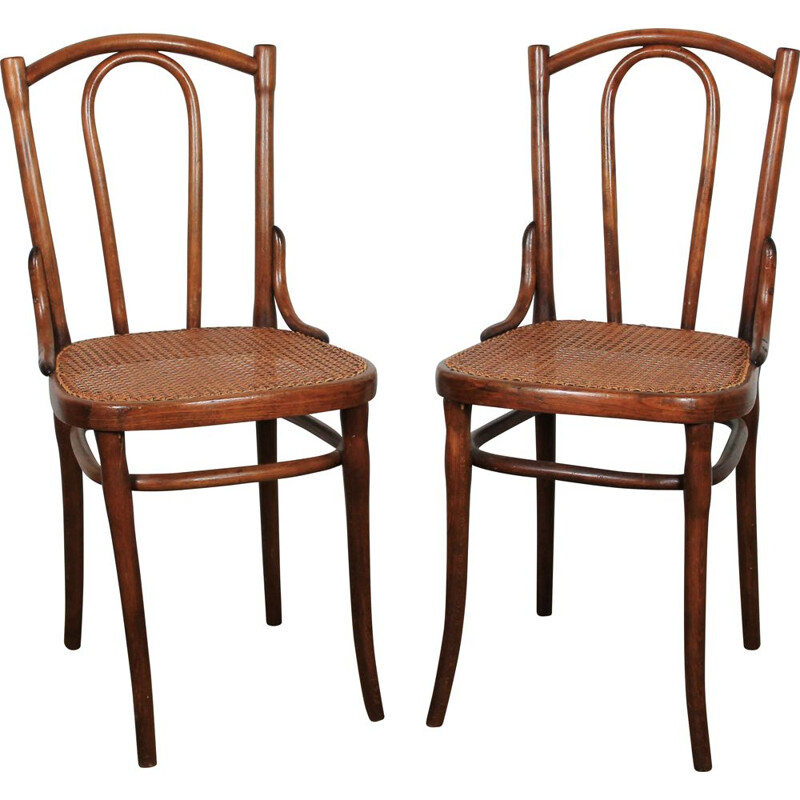 Pair of vintage bistro chairs Thonet, Austria