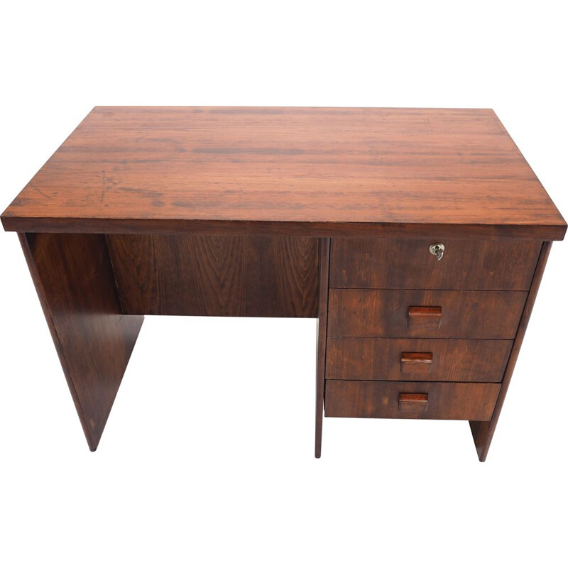 Vintage Working Desk Table, Czechoslovakia 1960s