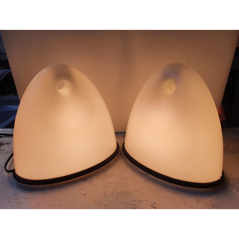 Pair of vintage lamps "Lalea" by Bruno Gecchelin, Italy 1977s