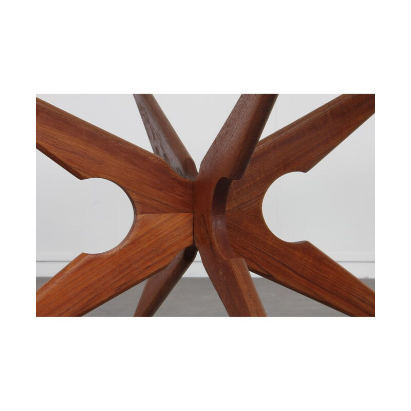 Vintage teak coffee table by Sika Mobler, Scandinavian 1960s