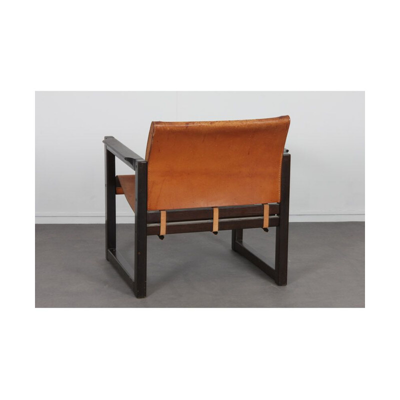 Vintage leather armchair by Karin Mobring for Ikea, Swedish 1970s