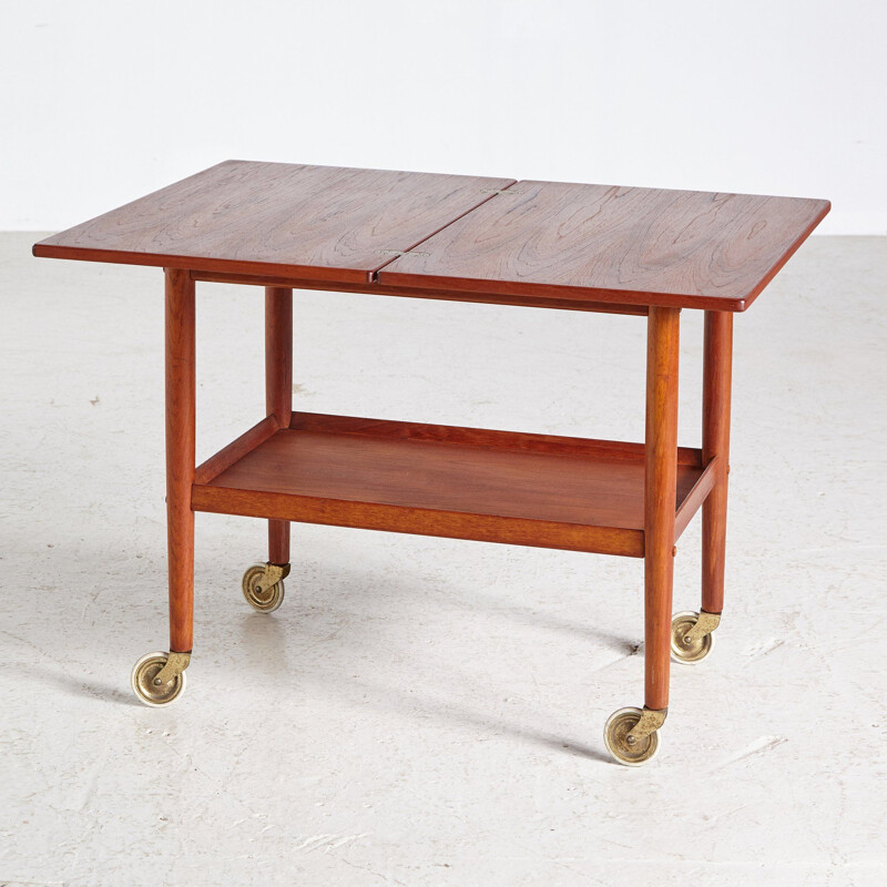 Vintage Teak Trolley by Grete Jalk for Poul Jeppesens Mobelfabrik, Danish 1960s