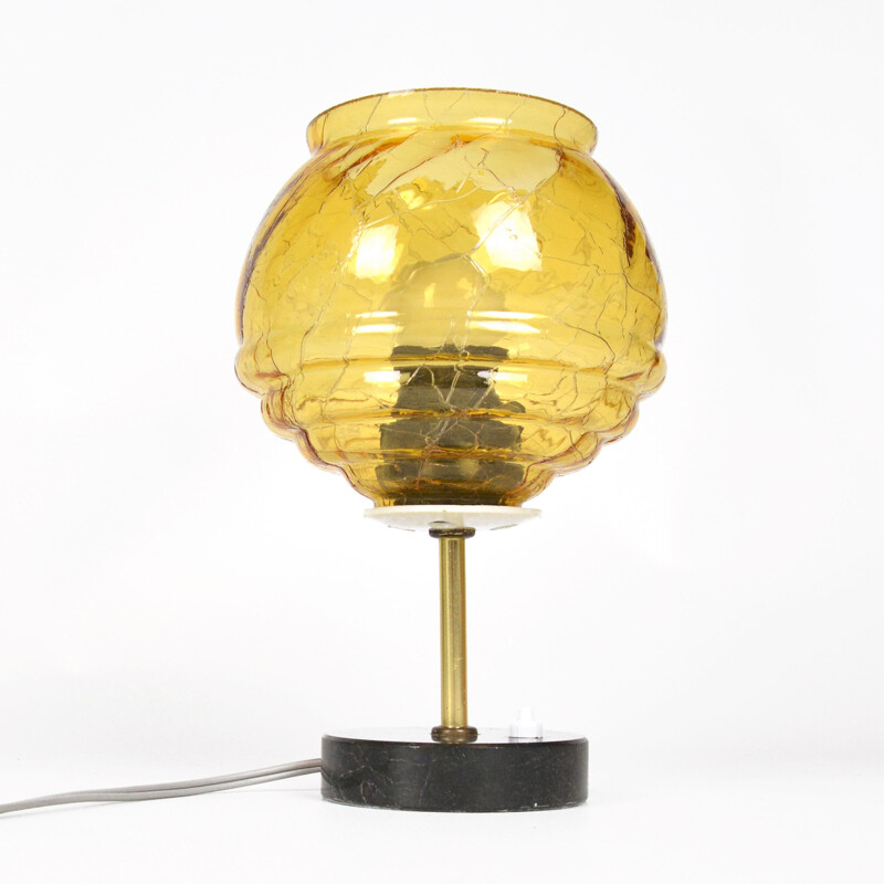 Vintage Bedside lamp with a marble base, Germany 1960s