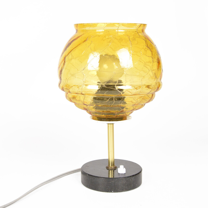 Vintage Bedside lamp with a marble base, Germany 1960s