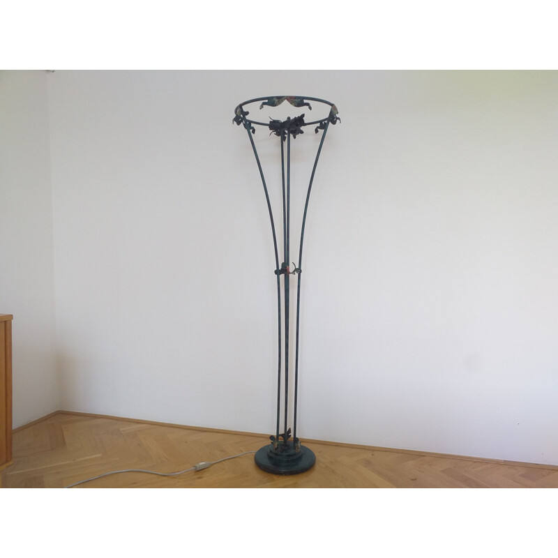 Vintage Art Nouveau vloerlamp 1950