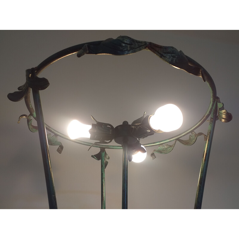 Vintage Art Nouveau vloerlamp 1950