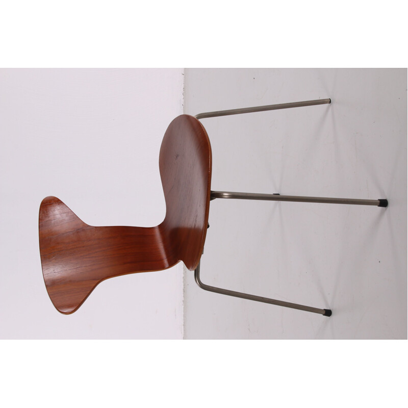 Juego de 4 sillas vintage Mosquito 3105 de Arne Jacobsen