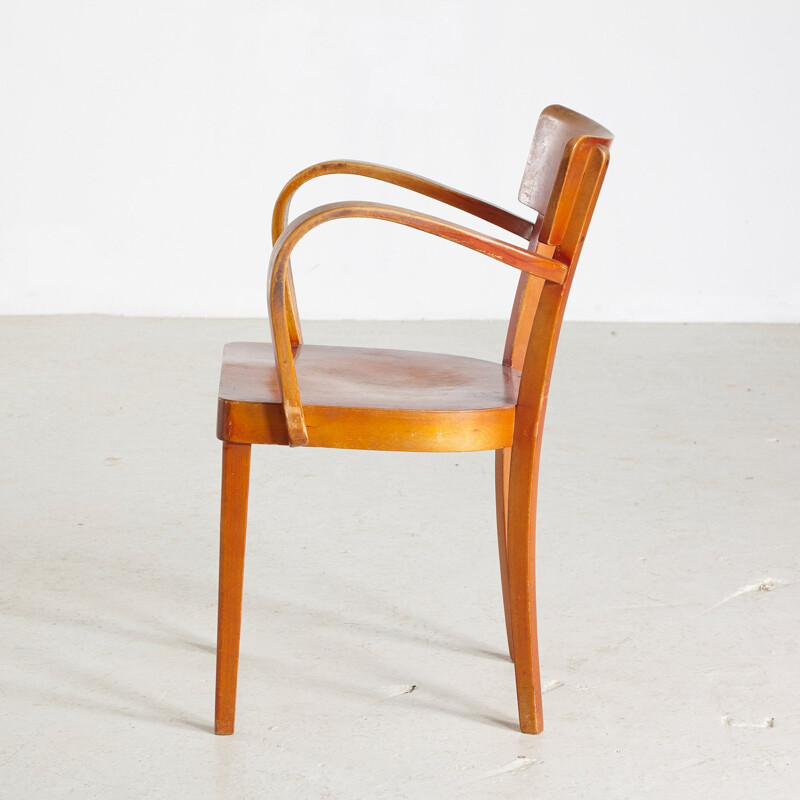 Vintage Beech Armchair 1970s