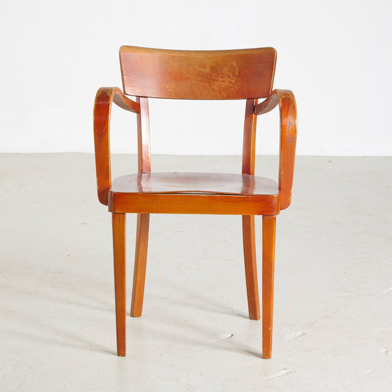 Fauteuil vintage en hêtre 1970