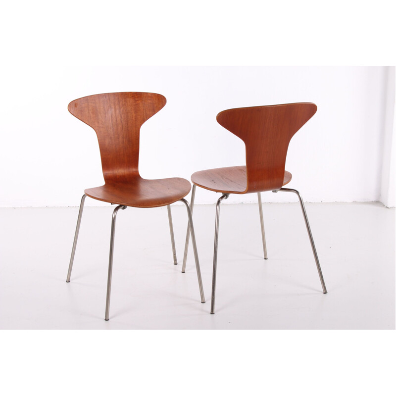 vaak Ga naar beneden de elite Paar vintage Mosquito 3105 stoelen van Arne Jacobsen