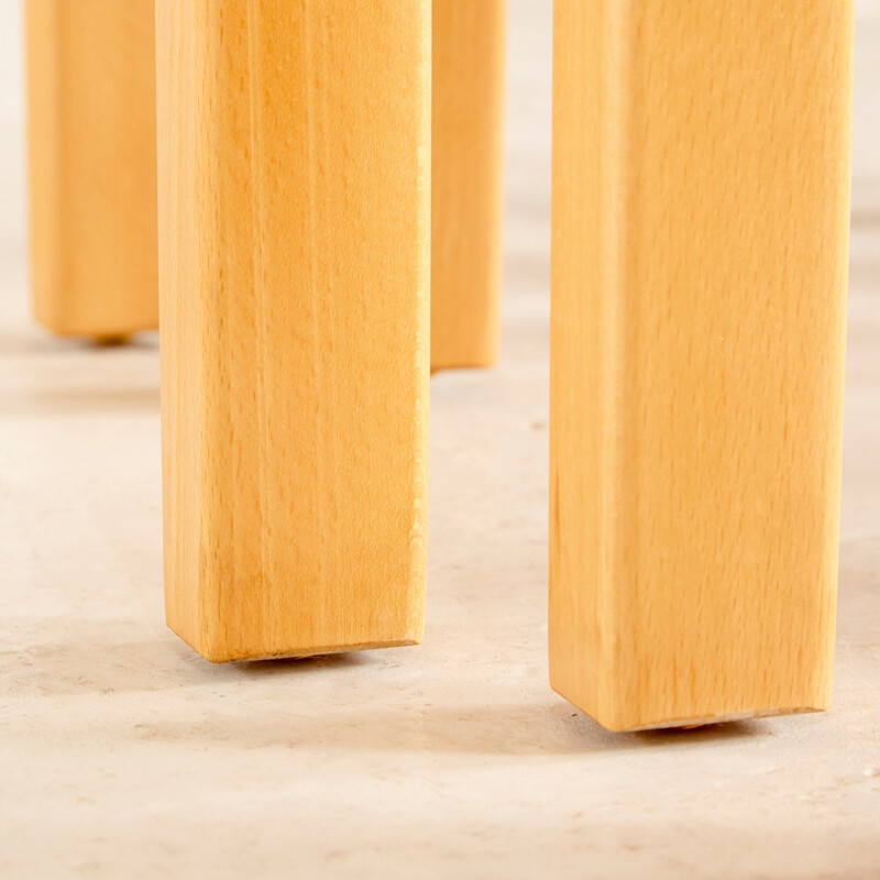 Vintage Beech Nesting Tables from Salling Stolefabrik Durup 1960s