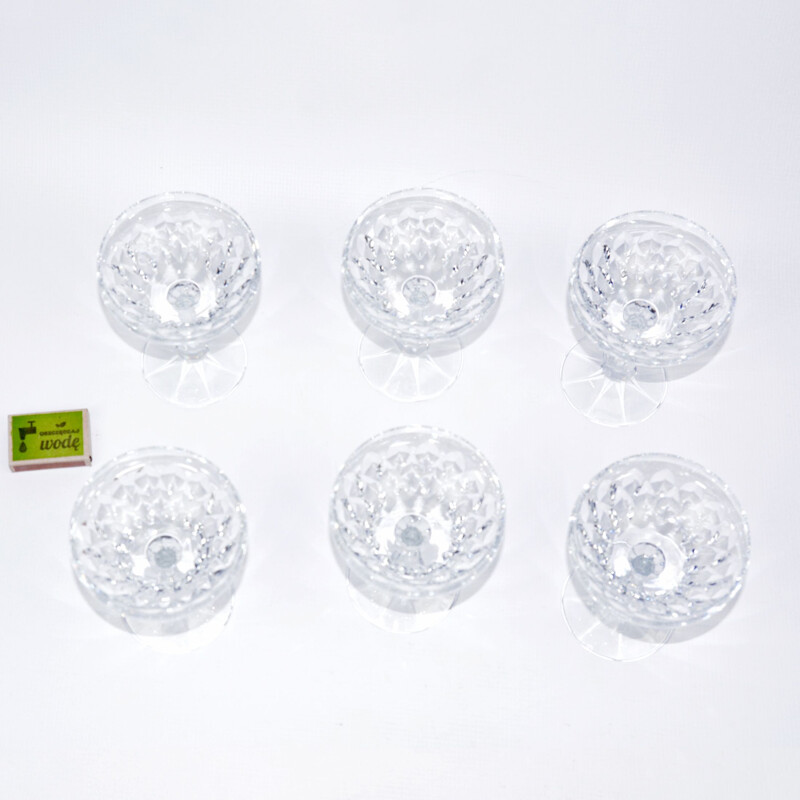 Set of 6 vintage Iris champagne glasses for Villeroy & Boch, Germany 1980s