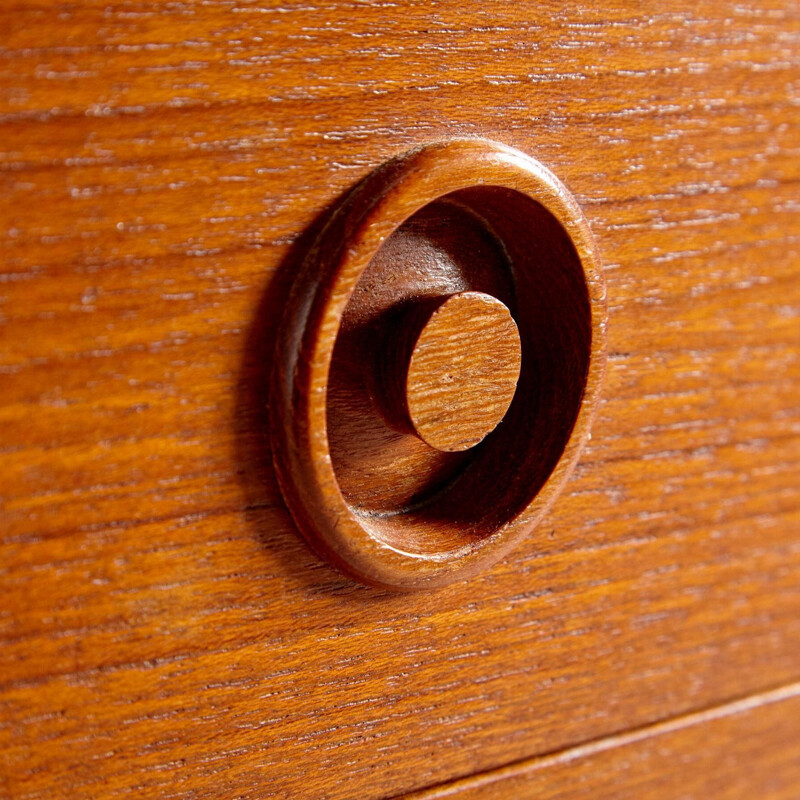 Vintage Teak Chest of Drawers