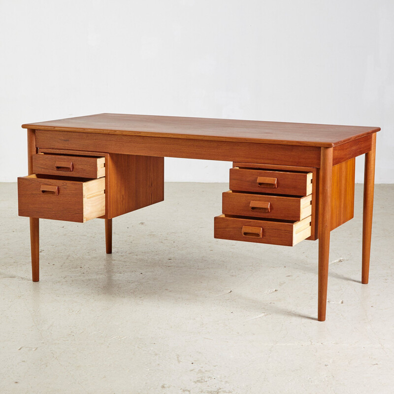 Scrivania vintage in teak di Borge Mogensen per Soborg Mobelfabrik 1960