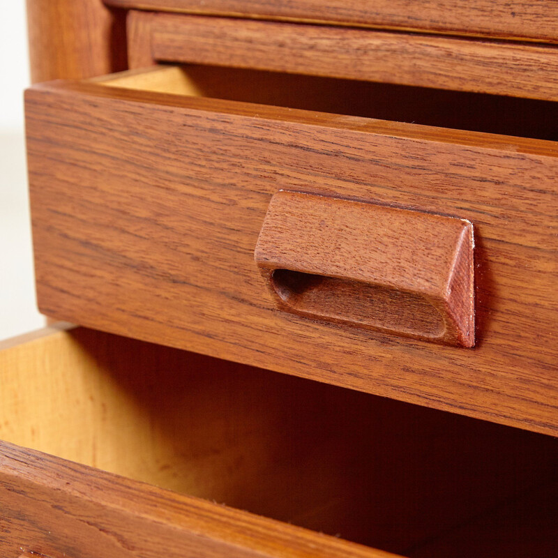 Vintage Teak Desk by Borge Mogensen for Soborg Mobelfabrik 1960s