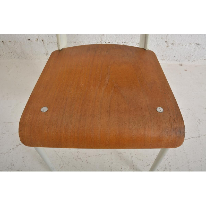 Vintage chair model metropole 305 "Standard" by Jean Prouvé 1950s