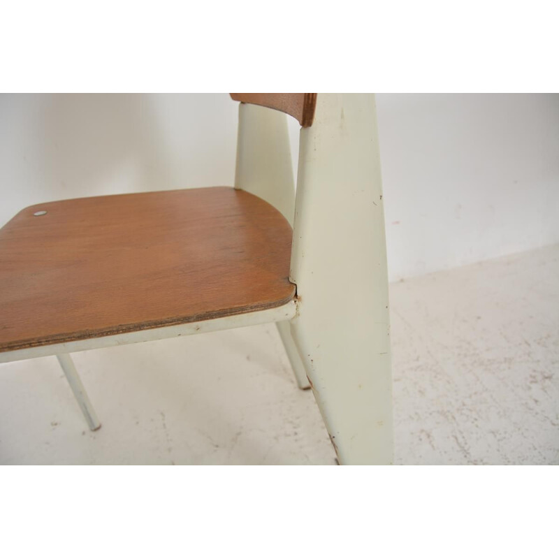 Vintage chair model metropole 305 "Standard" by Jean Prouvé 1950s