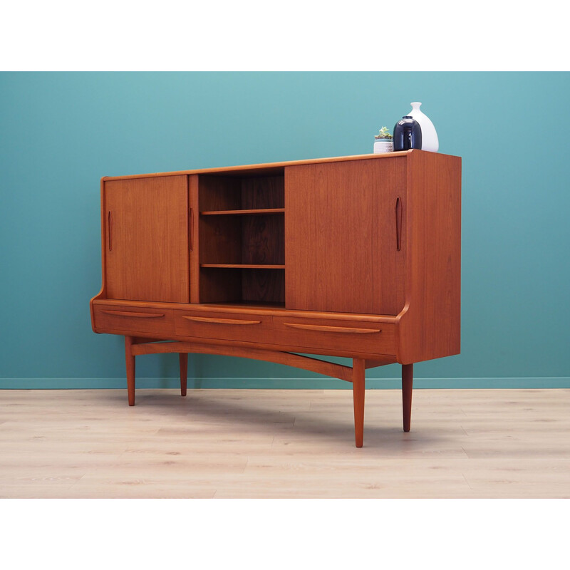 Vintage Teak highboard, Denmark 1960s