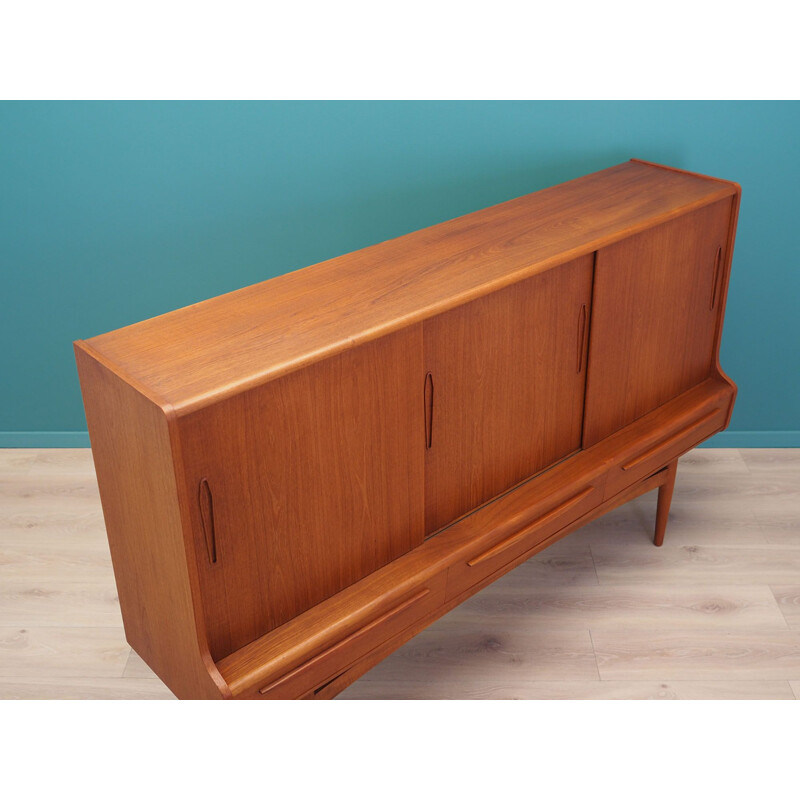 Vintage Teak highboard, Denmark 1960s