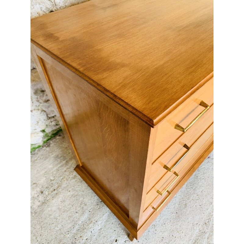 Vintage Chest of 4 Drawers on Compass Feet 1960s