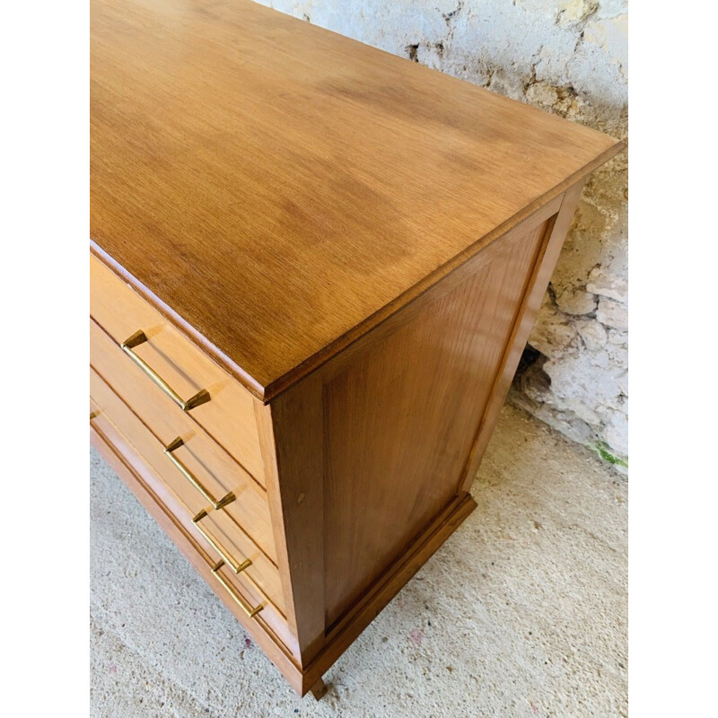 Vintage Chest of 4 Drawers on Compass Feet 1960s