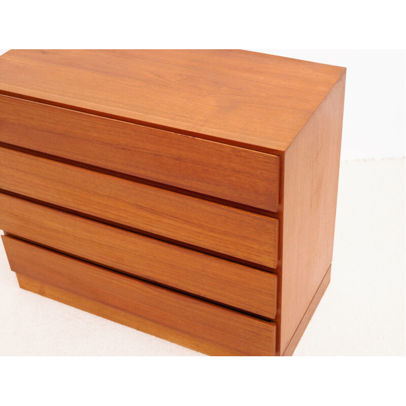 Vintage teak chest of drawers by Arne Wahl Iversen for Vinde mobelfabrik