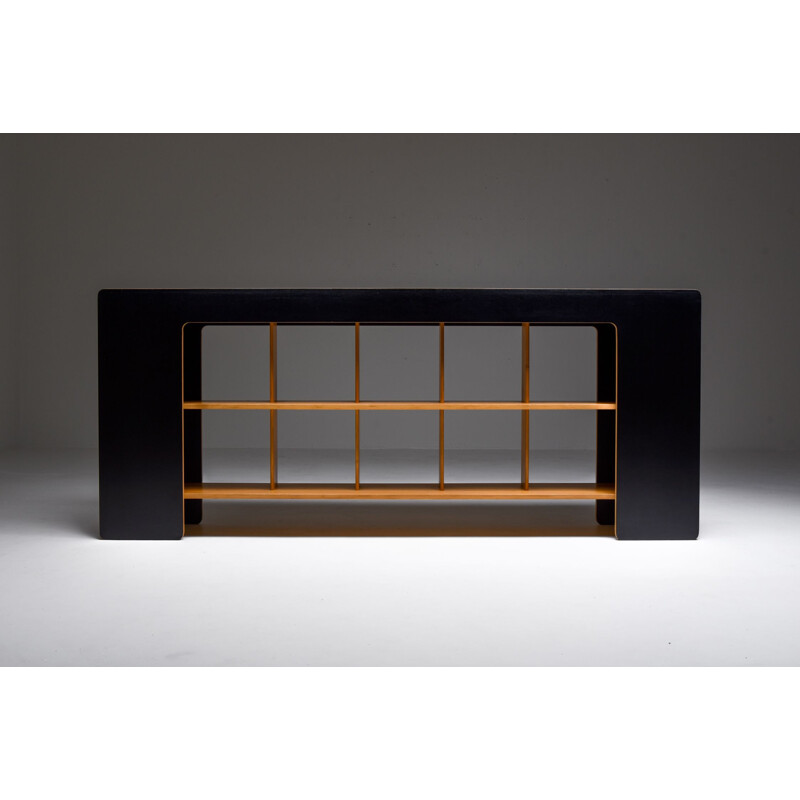 Vintage Post-Modern Sideboard with Shelves by Pamio and Toso, Italy 1972s