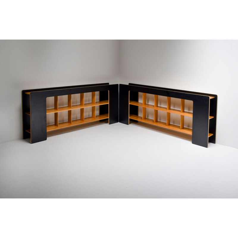 Vintage Post-Modern Sideboard with Shelves by Pamio and Toso, Italy 1972s