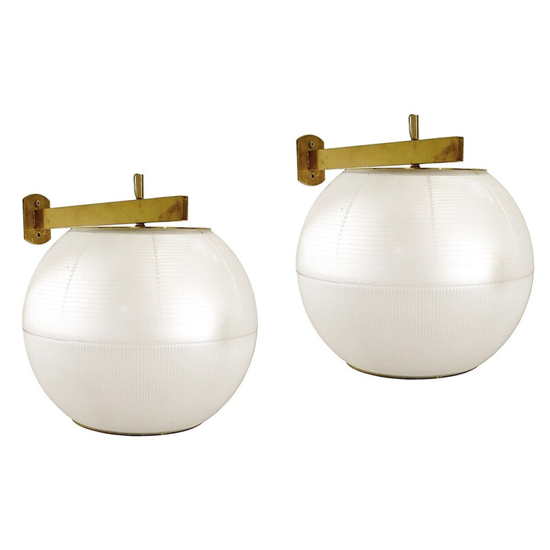 Pair of vintage Wall Lights by Galassia, Italy 1960s