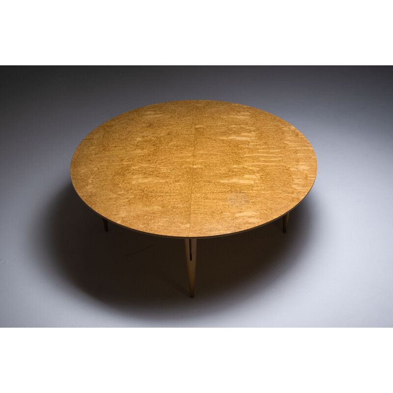 Vintage Bruno Mathsson Occasional Table in Burl for Mathsson International, Sweden 1960s