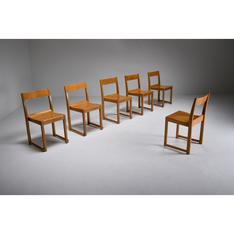 Vintage Sven Markelius "Orchestra" Chairs, Sweden 1930s