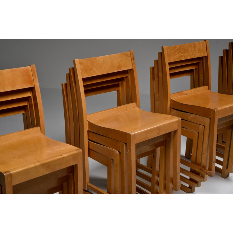 Vintage Sven Markelius "Orchestra" Chairs, Sweden 1930s