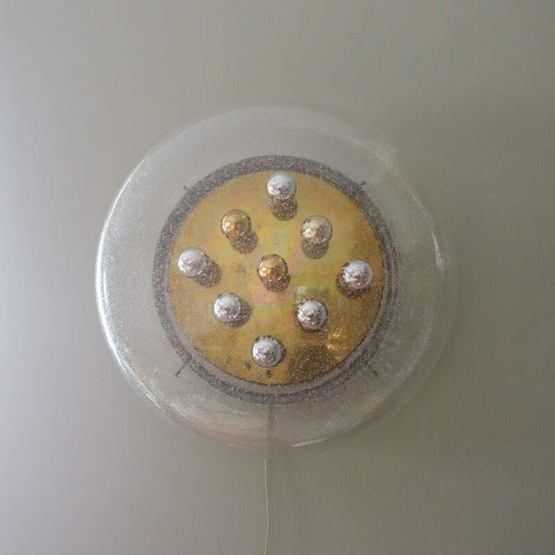 Vintage Sputnik Sconce Plafonier by Doria Leuchten, Germany 1970s